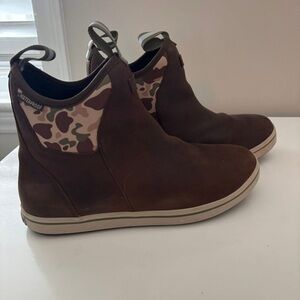 Xtratuf Brown Waterproof Boots with Camo Accent